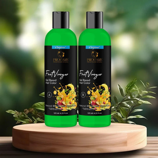 Fruit & Vinegar Gel Hair Color – Ammonia-Free Pack of 2 × 125ml | Natural Shine & Bold Color