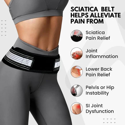 Lower Back Support Brace Belt – Adjustable Lumbar Relief for Men & Women