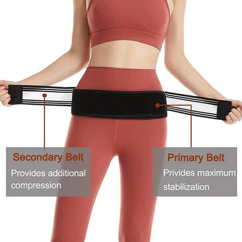 Lower Back Support Brace Belt – Adjustable Lumbar Relief for Men & Women