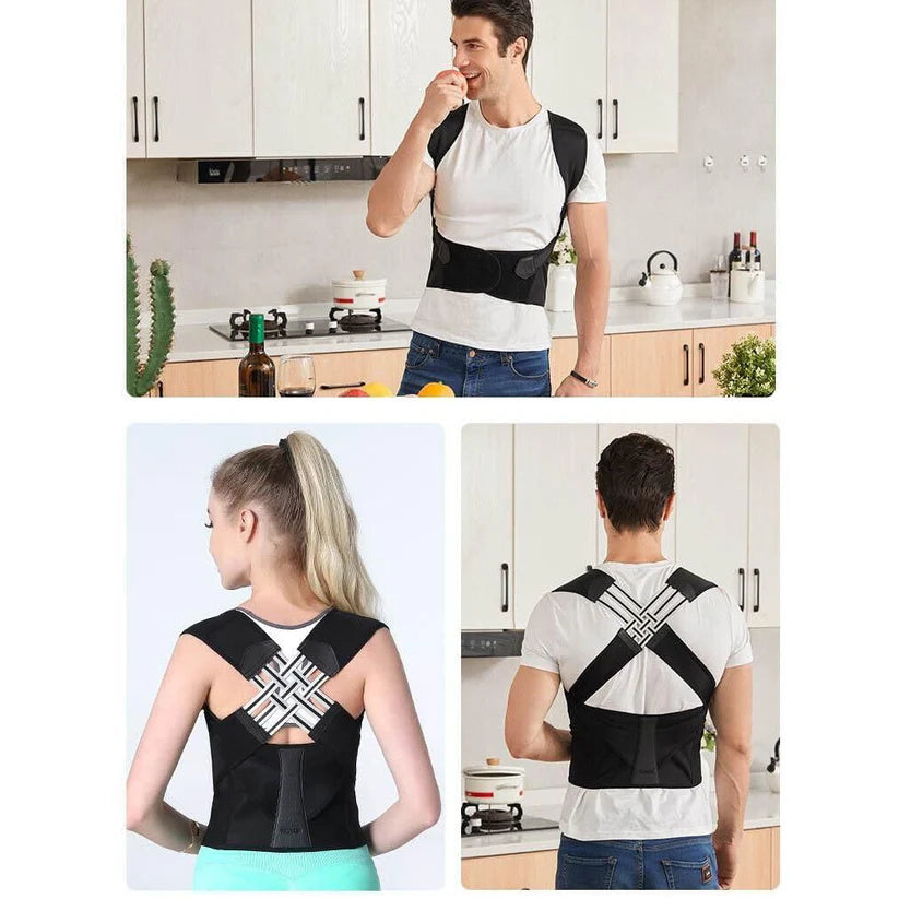 Adjustable Back Posture Corrector Belt – Relieve Slouching & Back Pain (Unisex / Free Size)