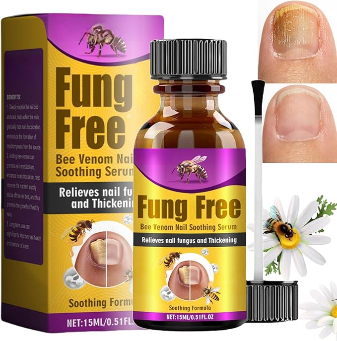 Fungi Free Bee Venom Nail Repair Serum – 15ml | Natural Nail Fungus Treatment & Strengthener