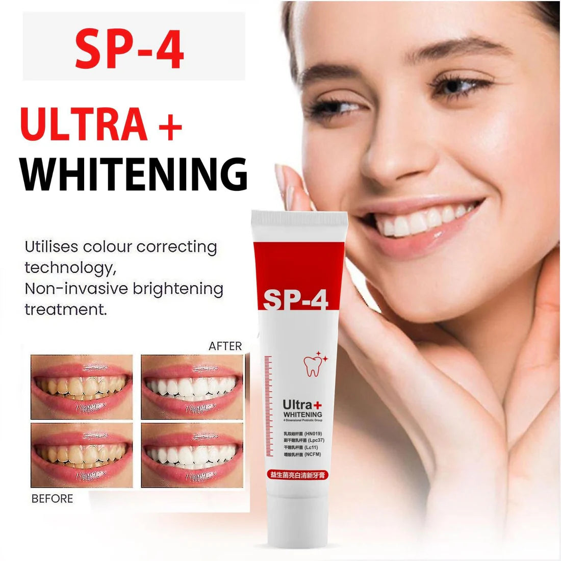Probiotic Whitening Toothpaste – Gentle Natural Stain Remover (200 g)