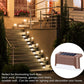 Outdoor Solar Deck Lights – Waterproof Warm LED Lights for Deck, Patio & Garden