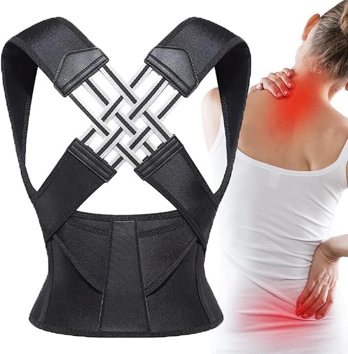 Adjustable Back Posture Corrector Belt – Relieve Slouching & Back Pain (Unisex / Free Size)