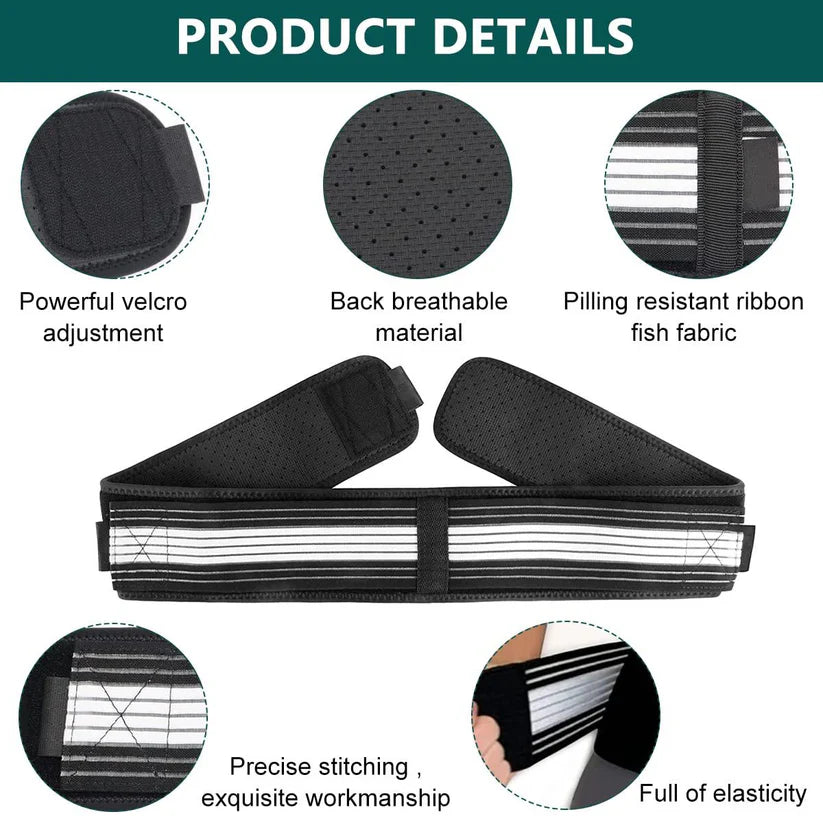 Lower Back Support Brace Belt – Adjustable Lumbar Relief for Men & Women