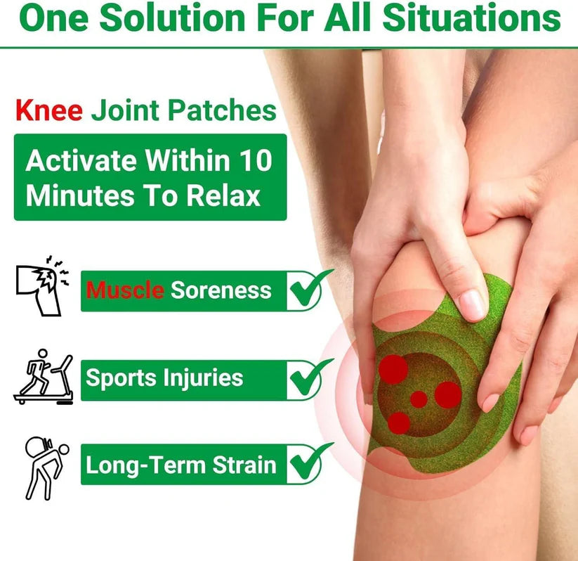 Herbal Knee Patches Pack – 10/20/30 Pieces | Soothing Plant-Based Pain Relief